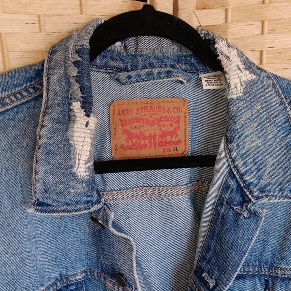 Levi's Blue Denim Jacket - Picture 4 of 12